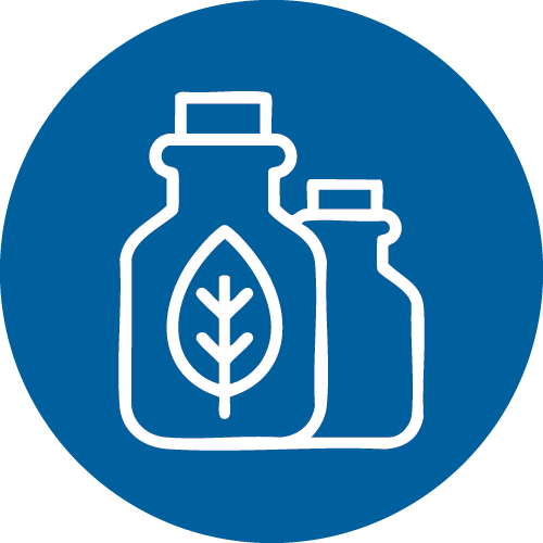 Chinese Herbal Medicine blue circle