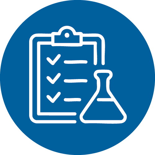 Diagnostic Testing blue circle