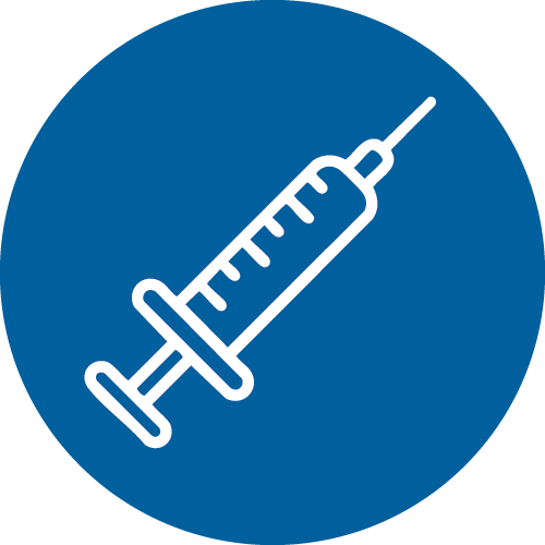 Wellness and Preventive Care blue circle